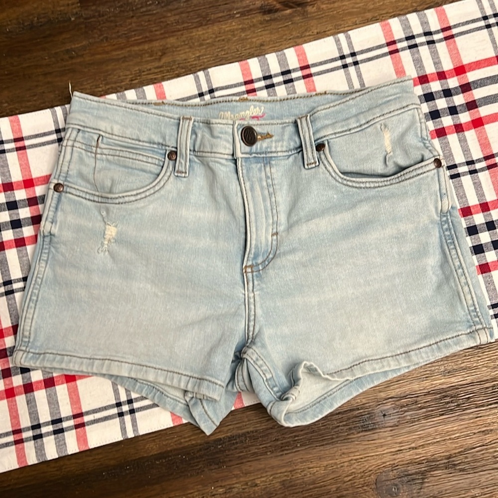 Wrangler Women’s Distressed Light Wash Denim Jeans - Size 27